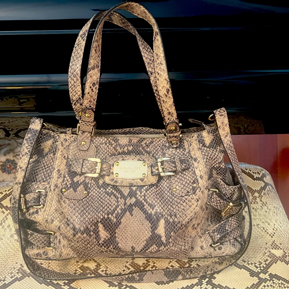 Michael Kors snakeskin bag
